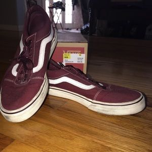 Burgundy vans